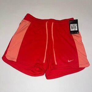 NWT Sz XS🔥Nike Women's Dri-Fit 3" Shorts Coral Red Training Short